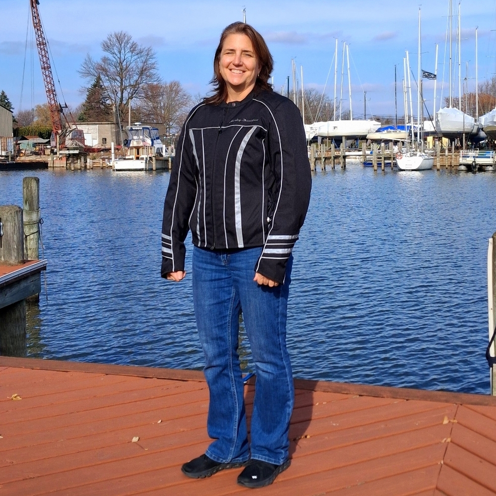 Harley-Davidson Women’s Riding Jacket w/ Flexible Armor Panels –  EUC